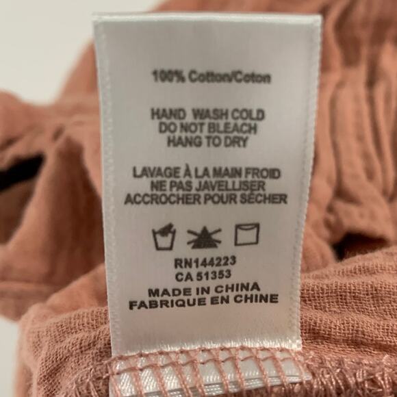 Bishop Young XS NEW Womens Sardinia Shorts Pull On Cotton Textured Dusty Coral - Picture 11 of 11